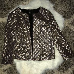 Gold sequined jacket